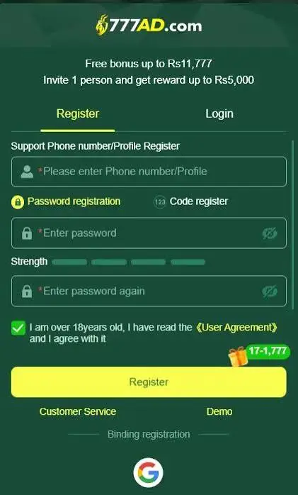 777AD Login