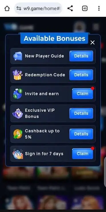 W9 Bonuses
