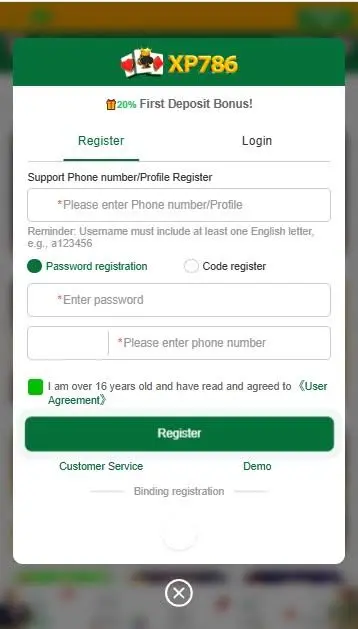 XP786 Login