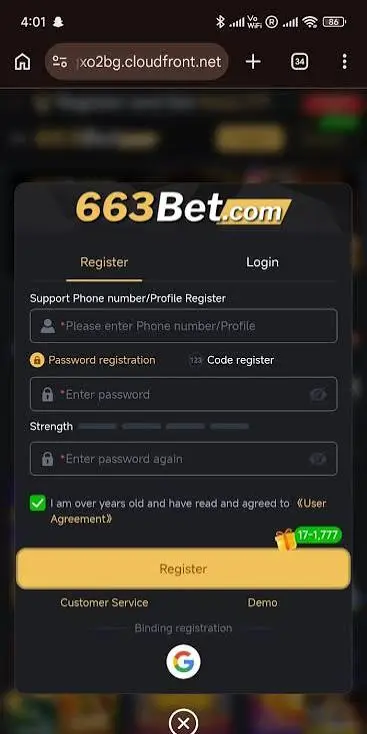 663BET Login