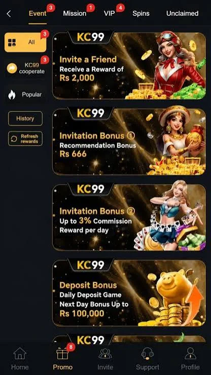 KC99 Bonuses